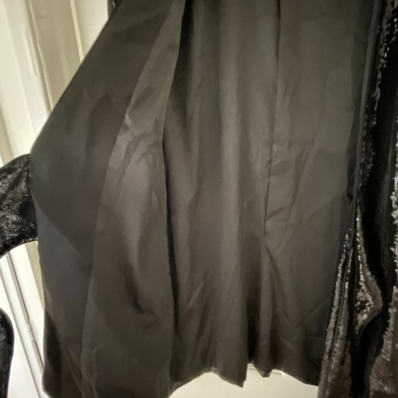 Gorgeous Vintage Galvan London Black Sequin Tie Front Jacket - Picture 4 of 6